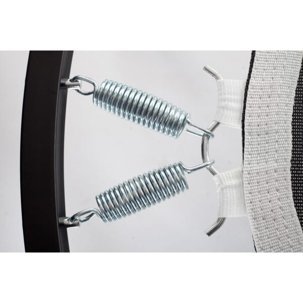 picture showing the springs that attach the mat to the frame on the maximus pro rebounder