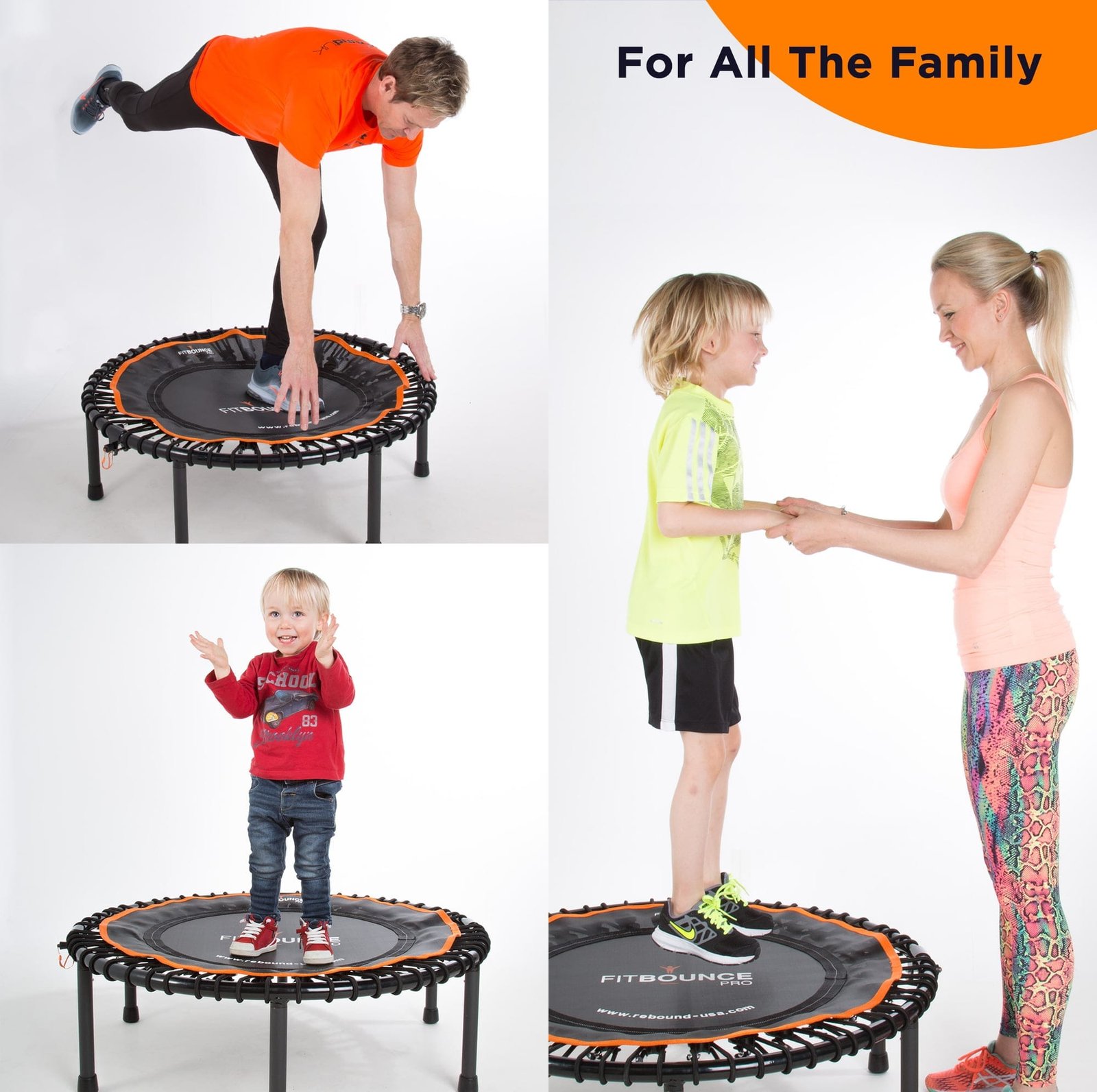 Mini trampoline fitness fitbodi 120 qualité pro certifié par le critt  orange Kangui